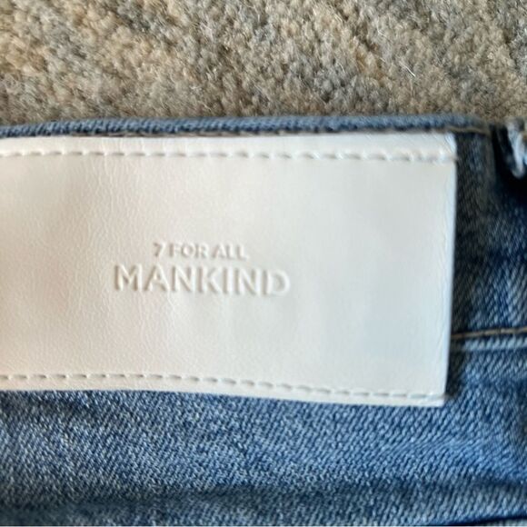 7 For All Mankind Blue Spruce Easy Slim Straight Leg Jeans. Size 27 Like new! - Picture 2 of 13